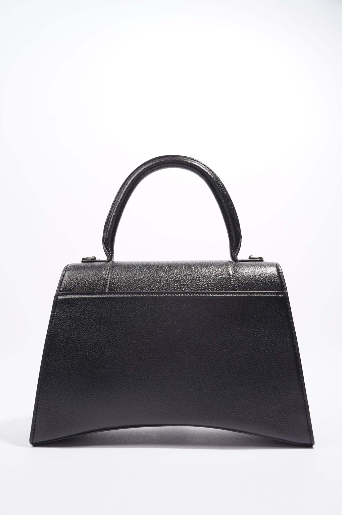 BALETKTNCIAGA Womens Hourglass Black Leather Medium