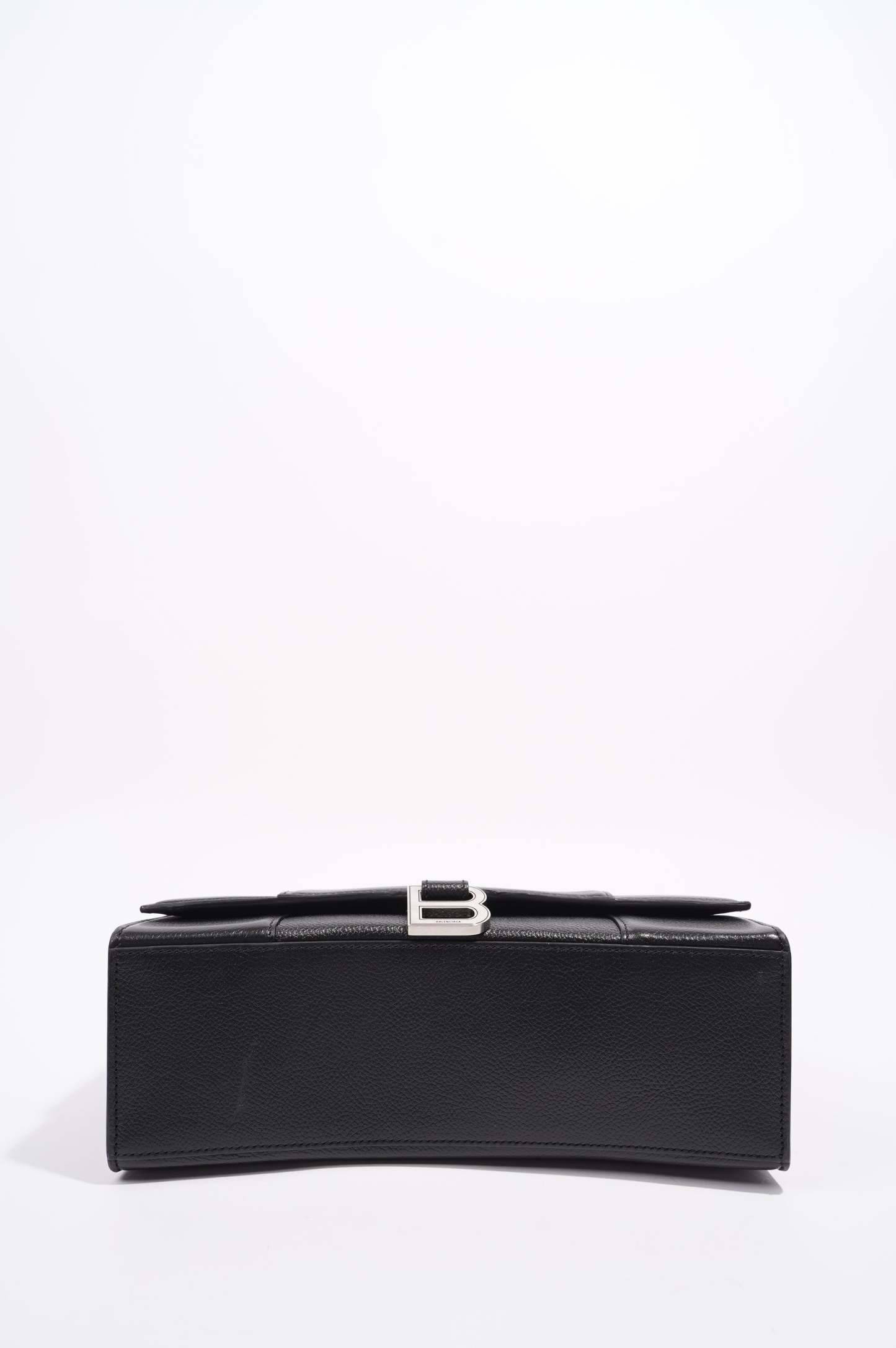 BALETKTNCIAGA Womens Hourglass Black Leather Medium