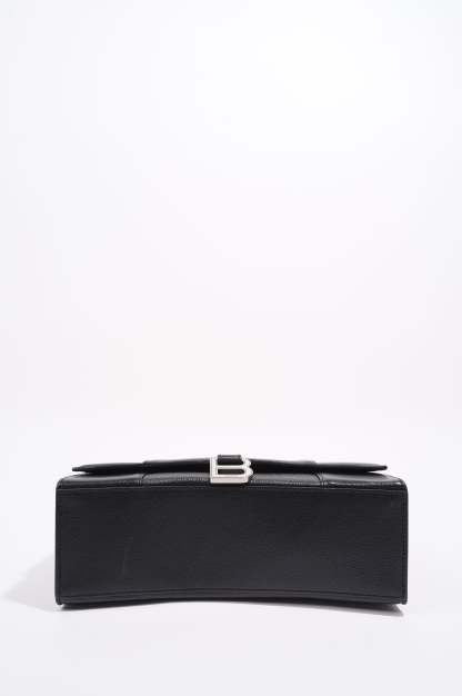 BALETKTNCIAGA Womens Hourglass Black Leather Medium