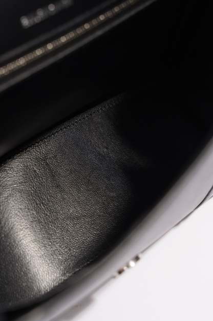 BALETKTNCIAGA Womens Hourglass Black Leather Medium