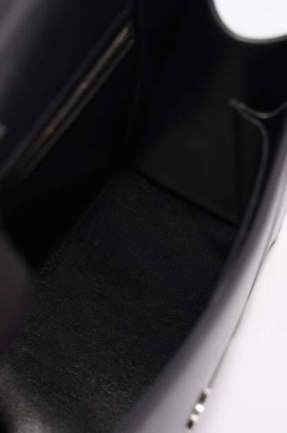 BALETKTNCIAGA Womens Hourglass Black Leather Medium