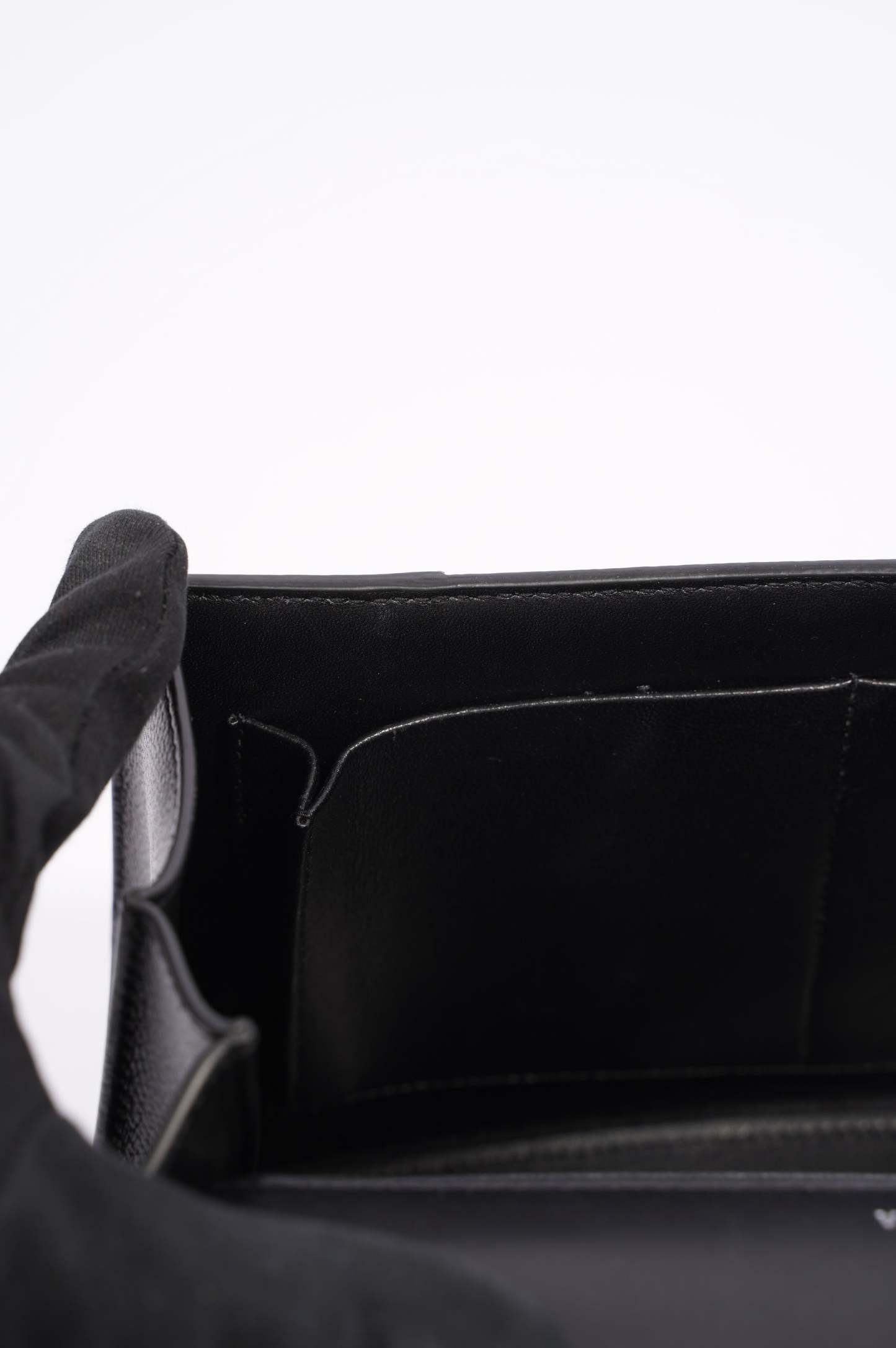 BALETKTNCIAGA Womens Hourglass Black Leather Medium