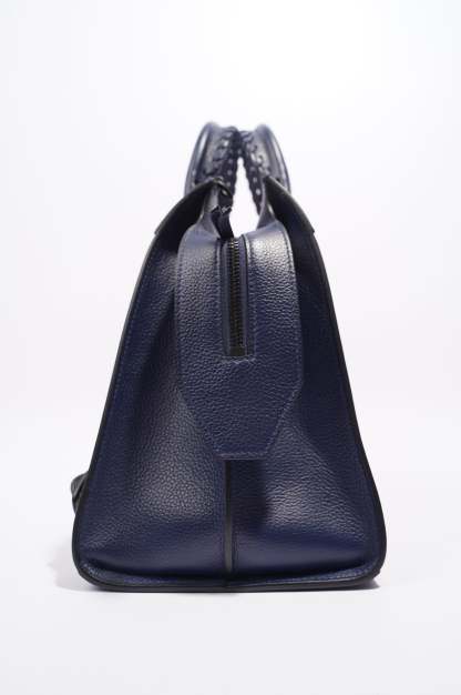 BALETKTNCIAGA Womens Neo City Bag Navy Leather Medium
