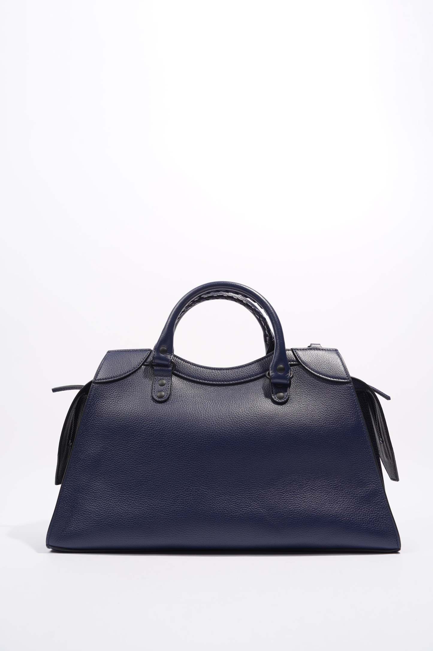 BALETKTNCIAGA Womens Neo City Bag Navy Leather Medium