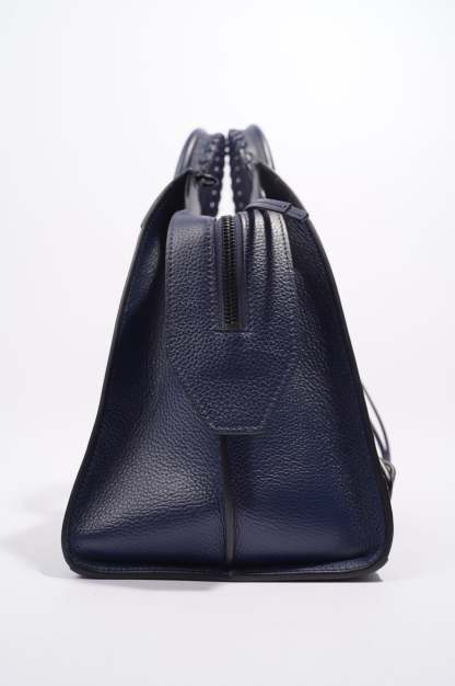 BALETKTNCIAGA Womens Neo City Bag Navy Leather Medium