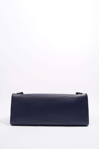 BALETKTNCIAGA Womens Neo City Bag Navy Leather Medium