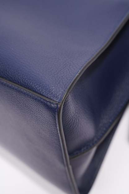 BALETKTNCIAGA Womens Neo City Bag Navy Leather Medium