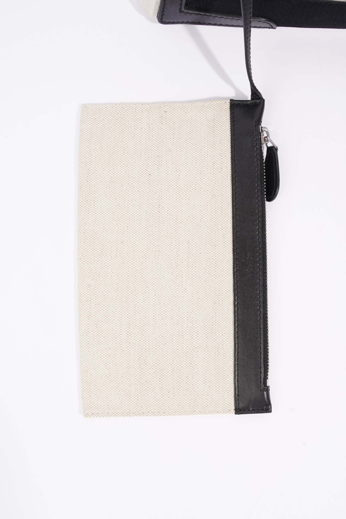 BALETKTNCIAGA Cabas Tote Bag Off white / Black Canvas Small