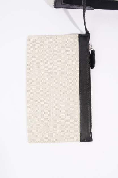 BALETKTNCIAGA Cabas Tote Bag Off white / Black Canvas Small