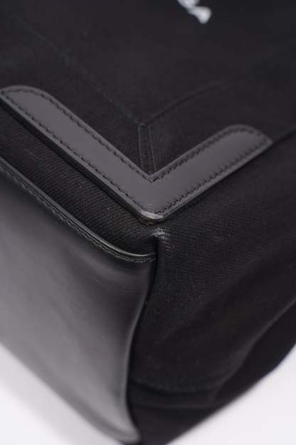 BALETKTNCIAGA Cabas Tote Bag Black Canvas Small