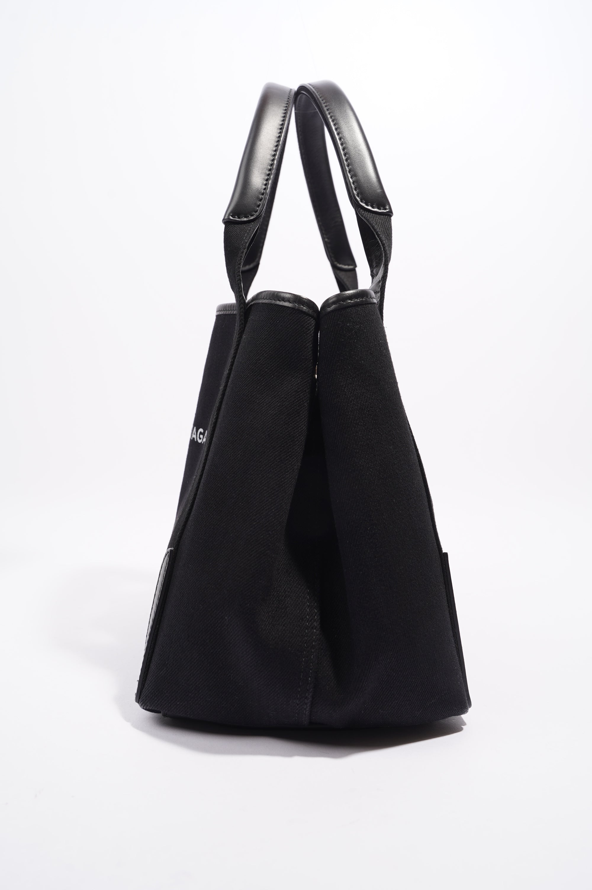 BALETKTNCIAGA Cabas Tote Bag Black Canvas Small