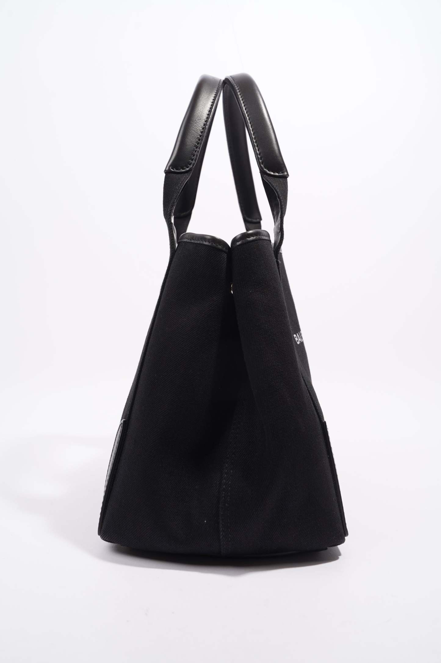 BALETKTNCIAGA Cabas Tote Bag Black Canvas Small
