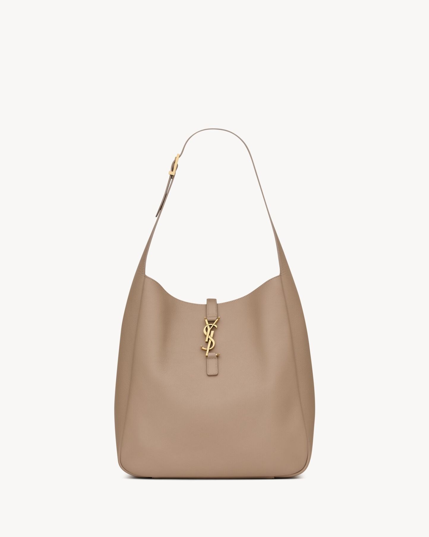 LE 5 À 7 supple LARGE IN GRAINED LEATHER