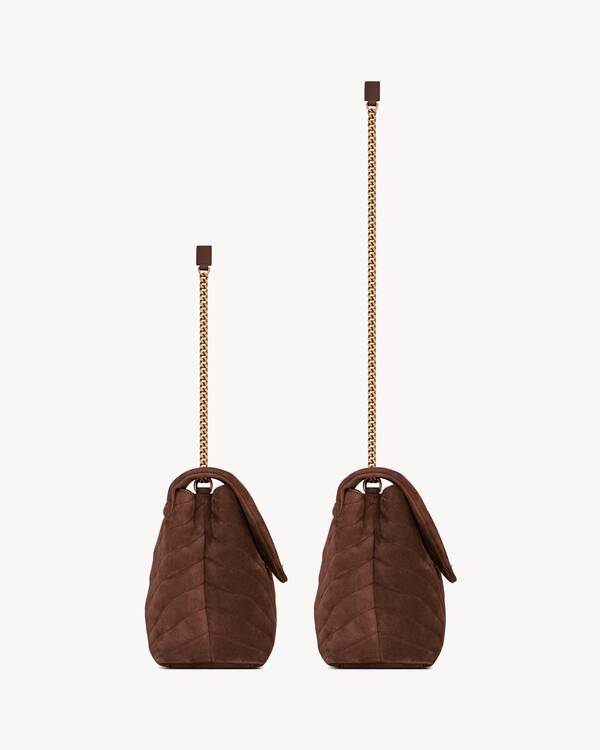 LOULOU MEDIUM IN QUILTED SUEDE
