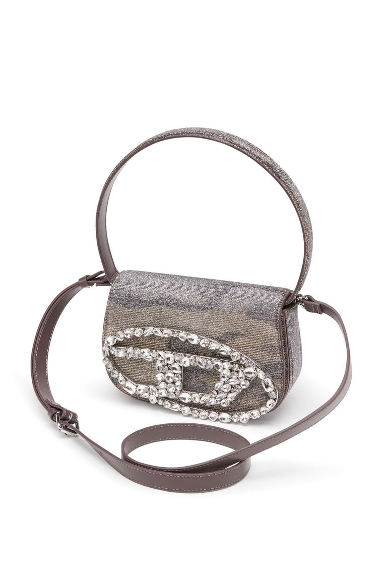 1DR-Iconic shoulder bag in camo lurex