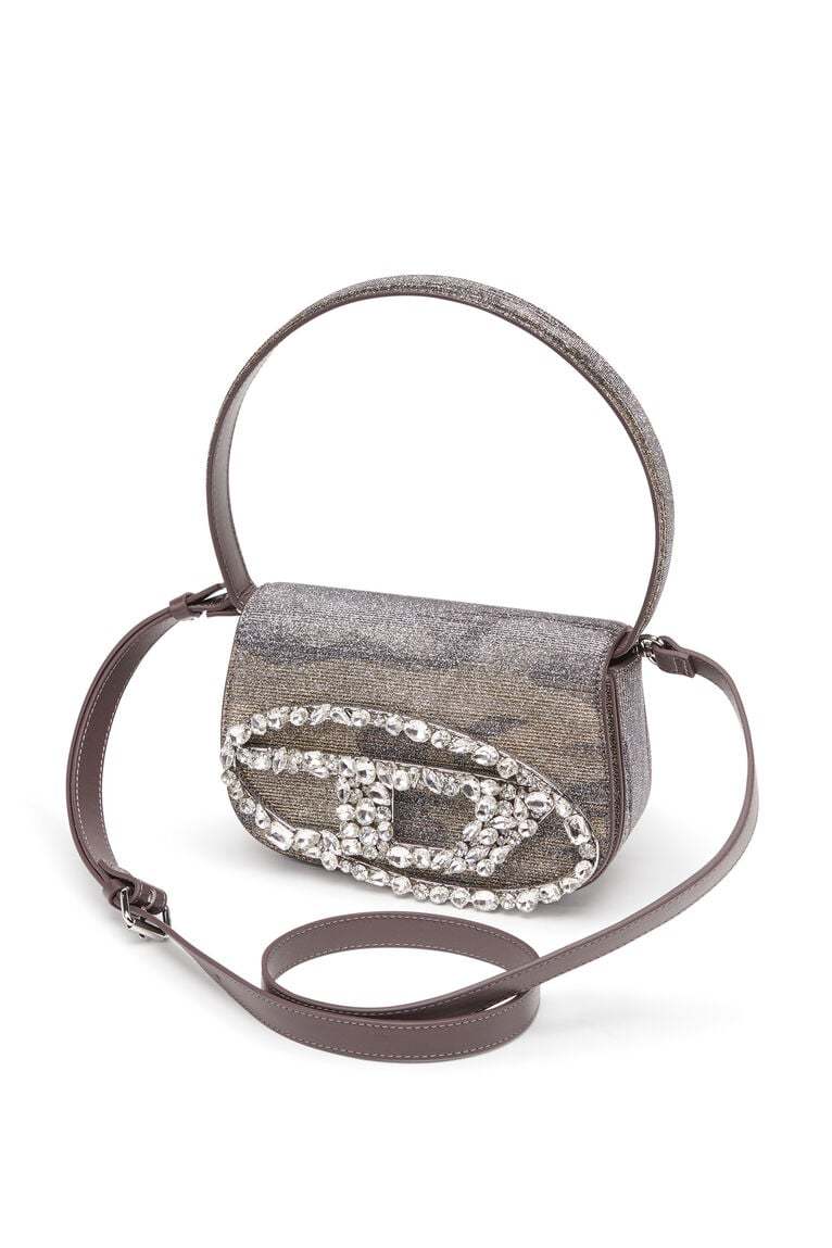 1DR-Iconic shoulder bag in camo lurex