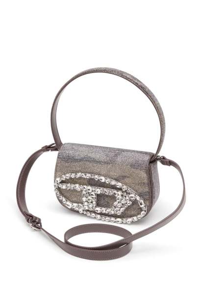 1DR-Iconic shoulder bag in camo lurex