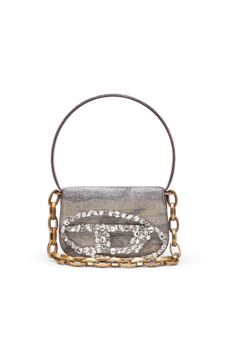 1DR-Iconic shoulder bag in camo lurex
