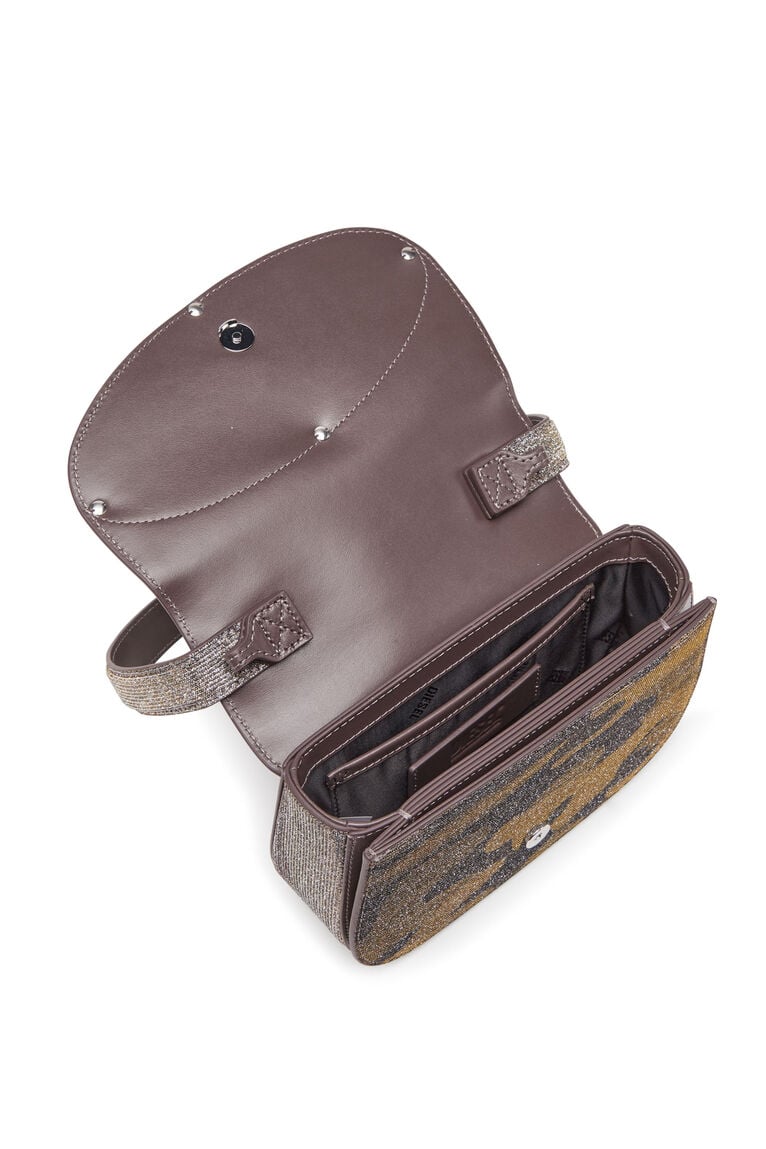 1DR-Iconic shoulder bag in camo lurex