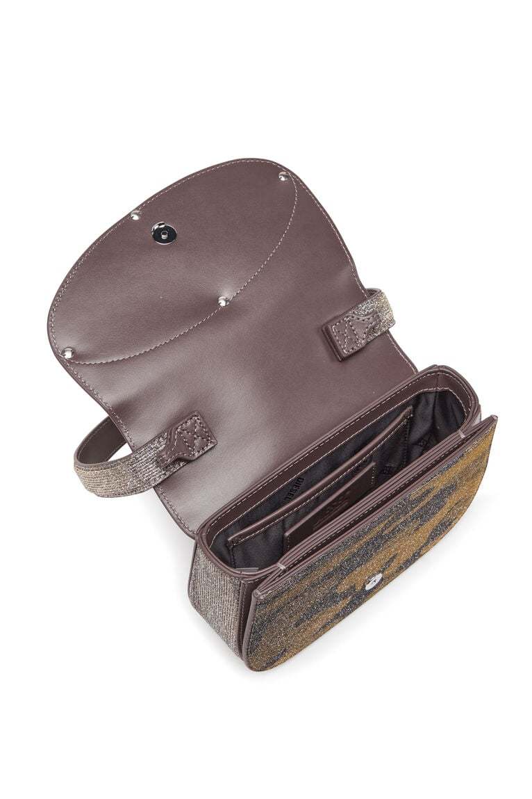 1DR-Iconic shoulder bag in camo lurex