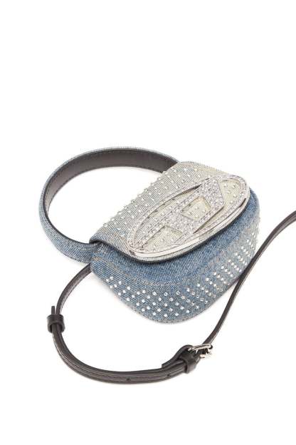 1DR XS - Iconic mini bag in denim and crystals