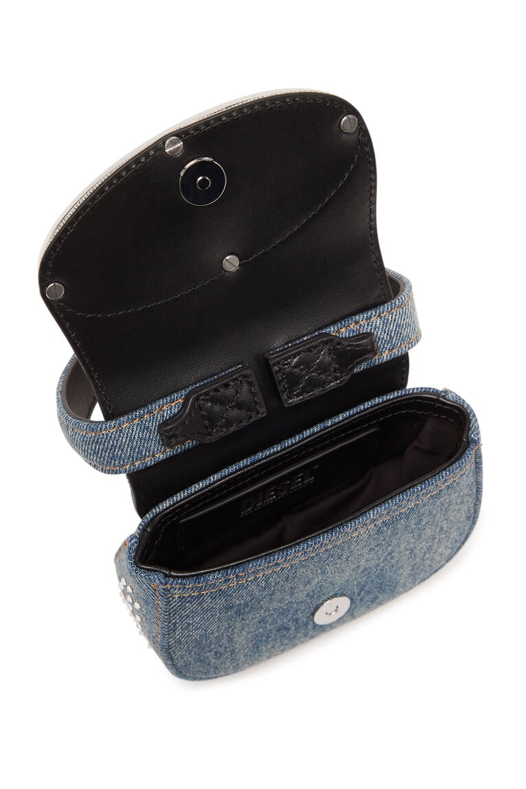 1DR XS - Iconic mini bag in denim and crystals