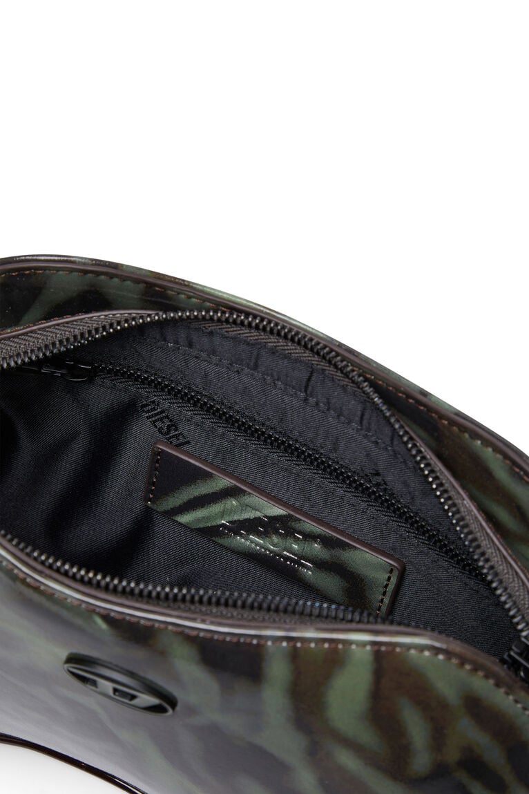 Play-Shoulder bag in printed glossy PU