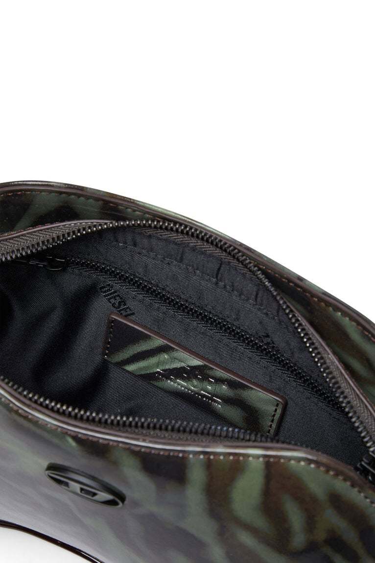 Play-Shoulder bag in printed glossy PU