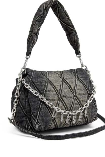 Charm-D M-Shoulder bag in quilted denim