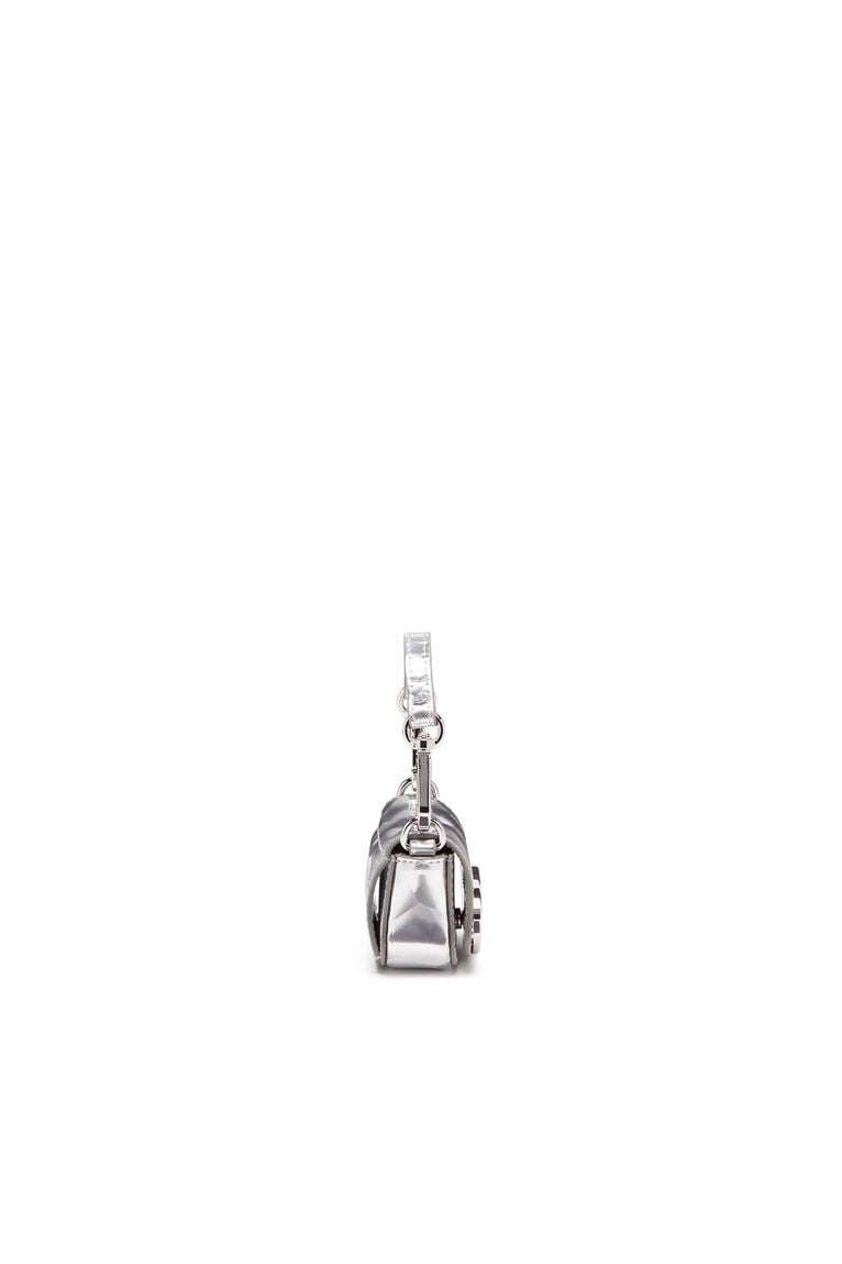 Iconic micro bag charm with mirror effect