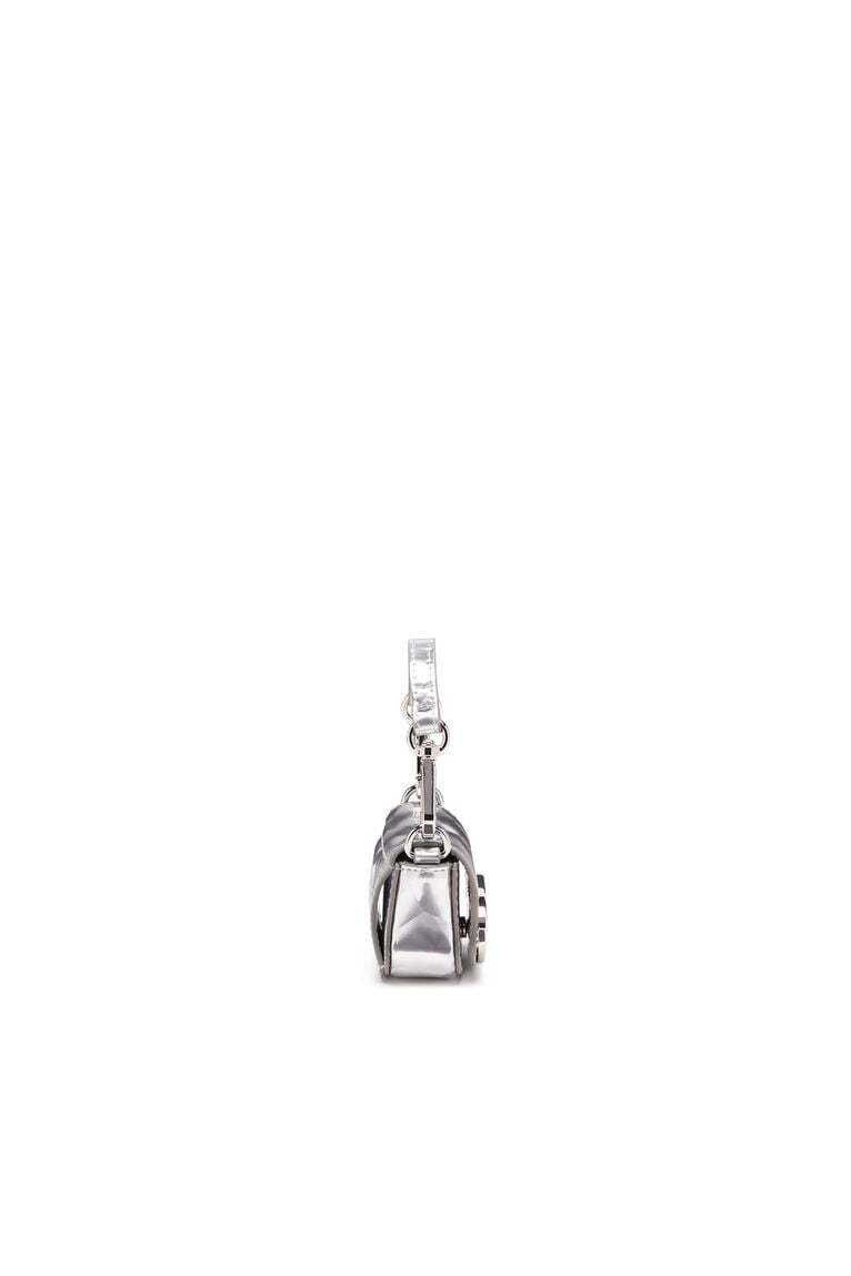 Iconic micro bag charm with mirror effect