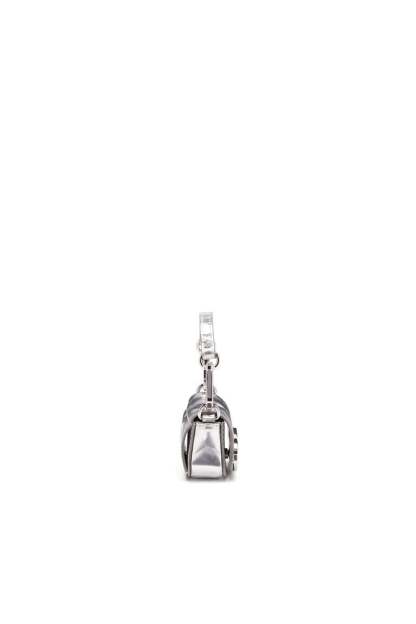 Iconic micro bag charm with mirror effect