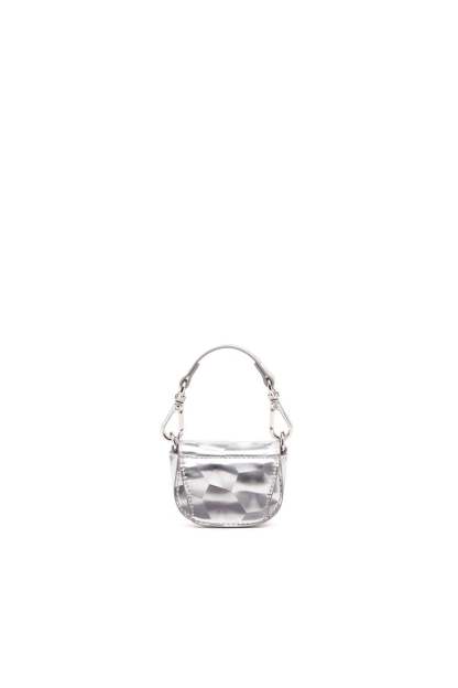 Iconic micro bag charm with mirror effect