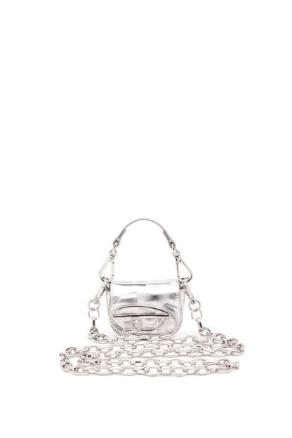 Iconic micro bag charm with mirror effect