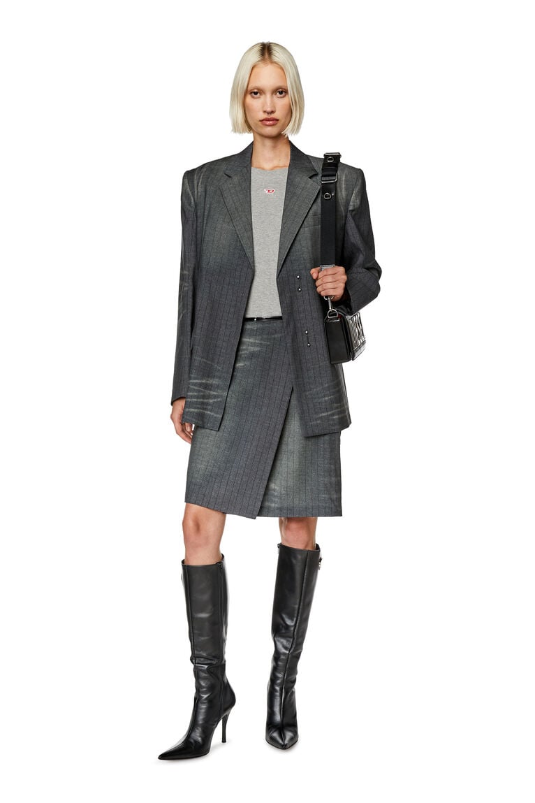 Biscotto M-Leather shoulder bag with logo hardware