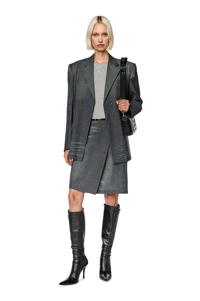 Biscotto M-Leather shoulder bag with logo hardware