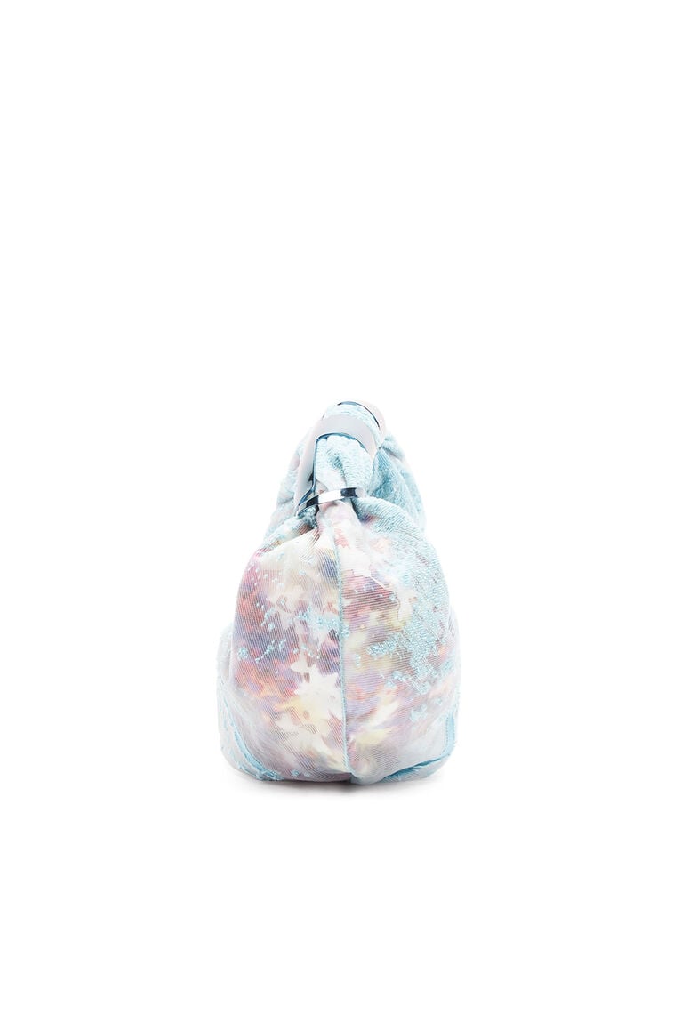 Grab-D S-Hobo bag in flower devoré denim