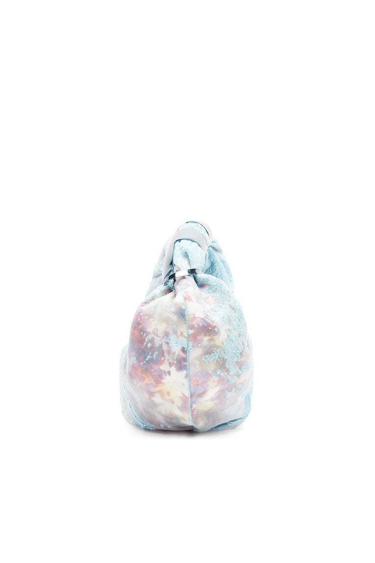 Grab-D S-Hobo bag in flower devoré denim