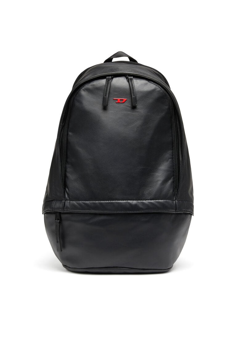 Rave-Leather backpack with metal D