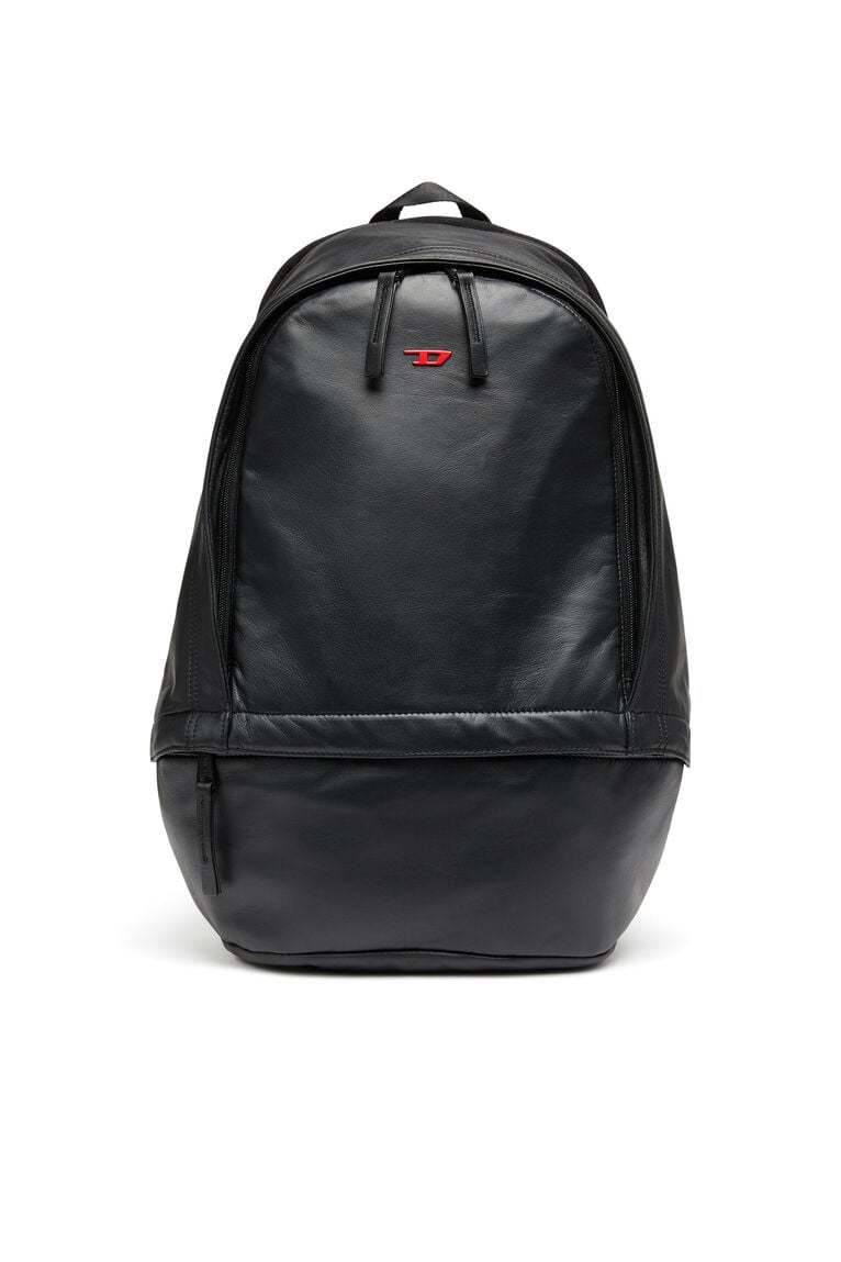 Rave-Leather backpack with metal D
