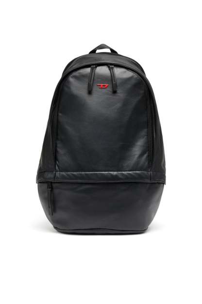 Rave-Leather backpack with metal D