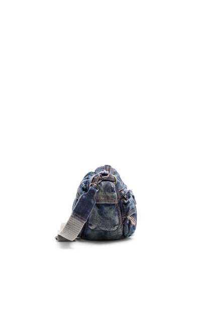 Travel 3000-Multipocket bag in treated denim