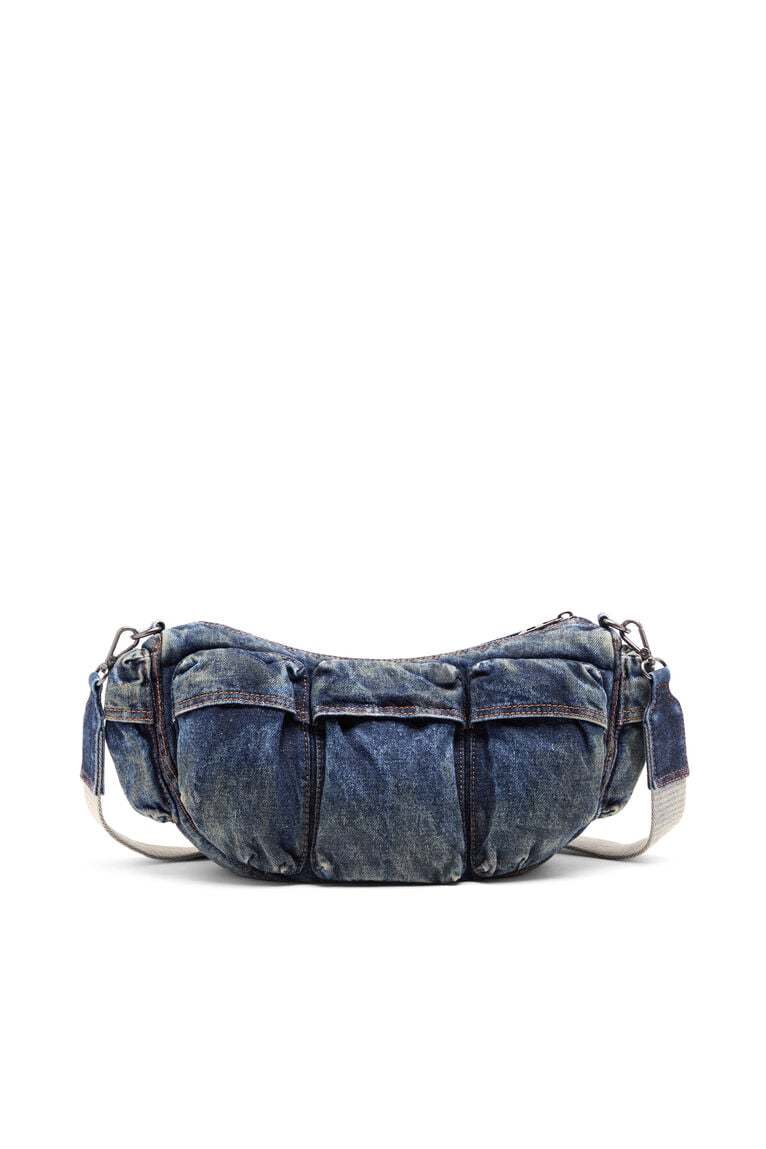 Travel 3000-Multipocket bag in treated denim