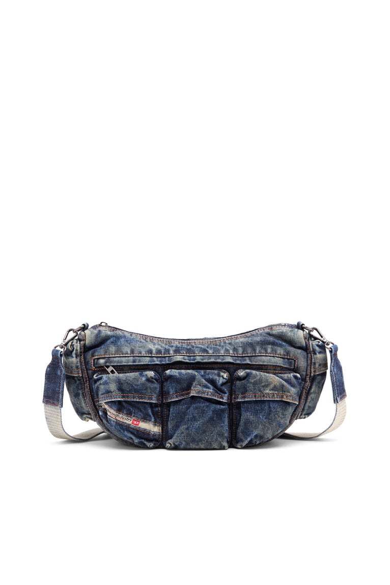 Travel 3000-Multipocket bag in treated denim