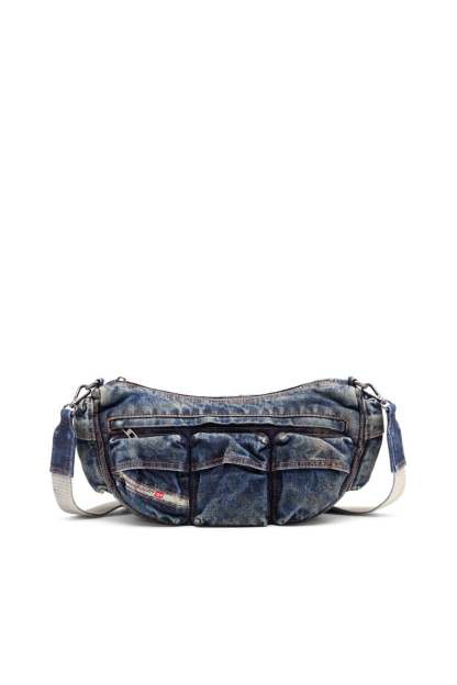 Travel 3000-Multipocket bag in treated denim