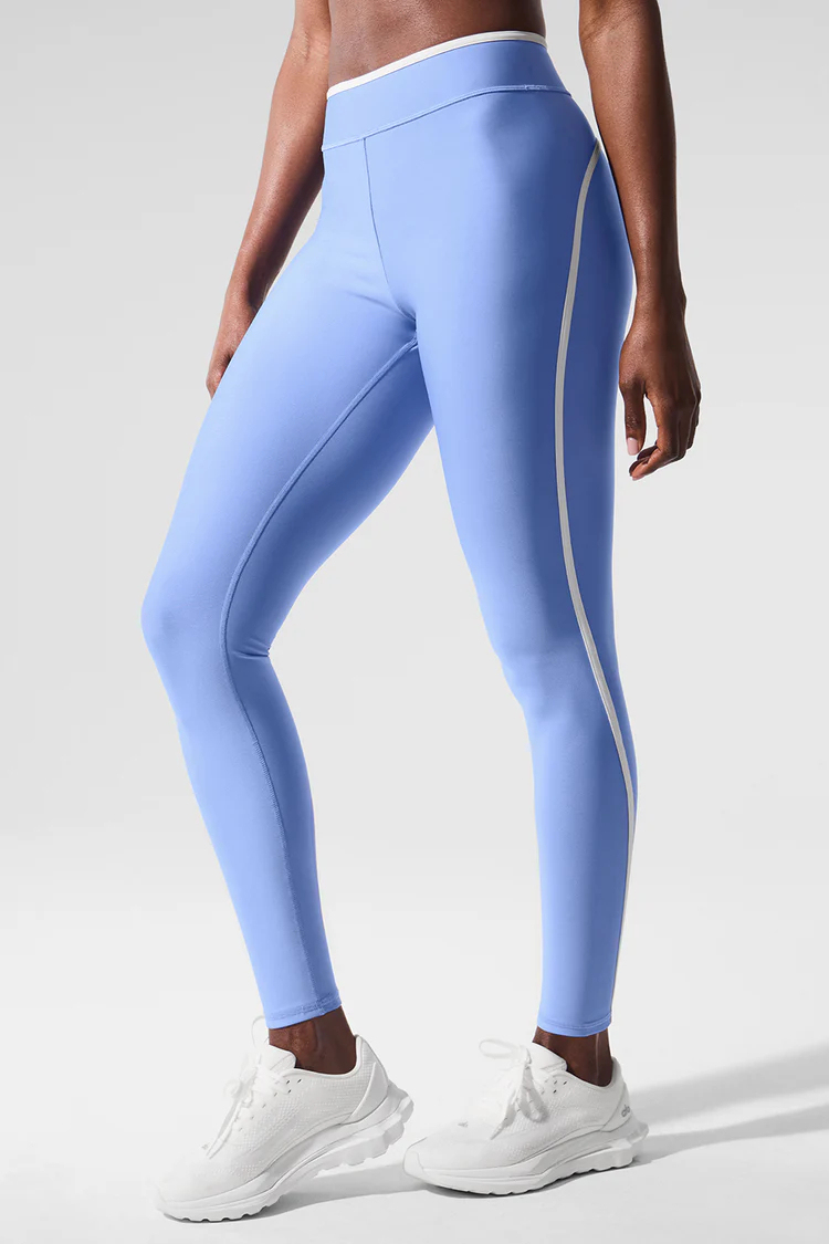 Airlift High Waist Charger 7/8 Legging-Crystal Clear Blue/White