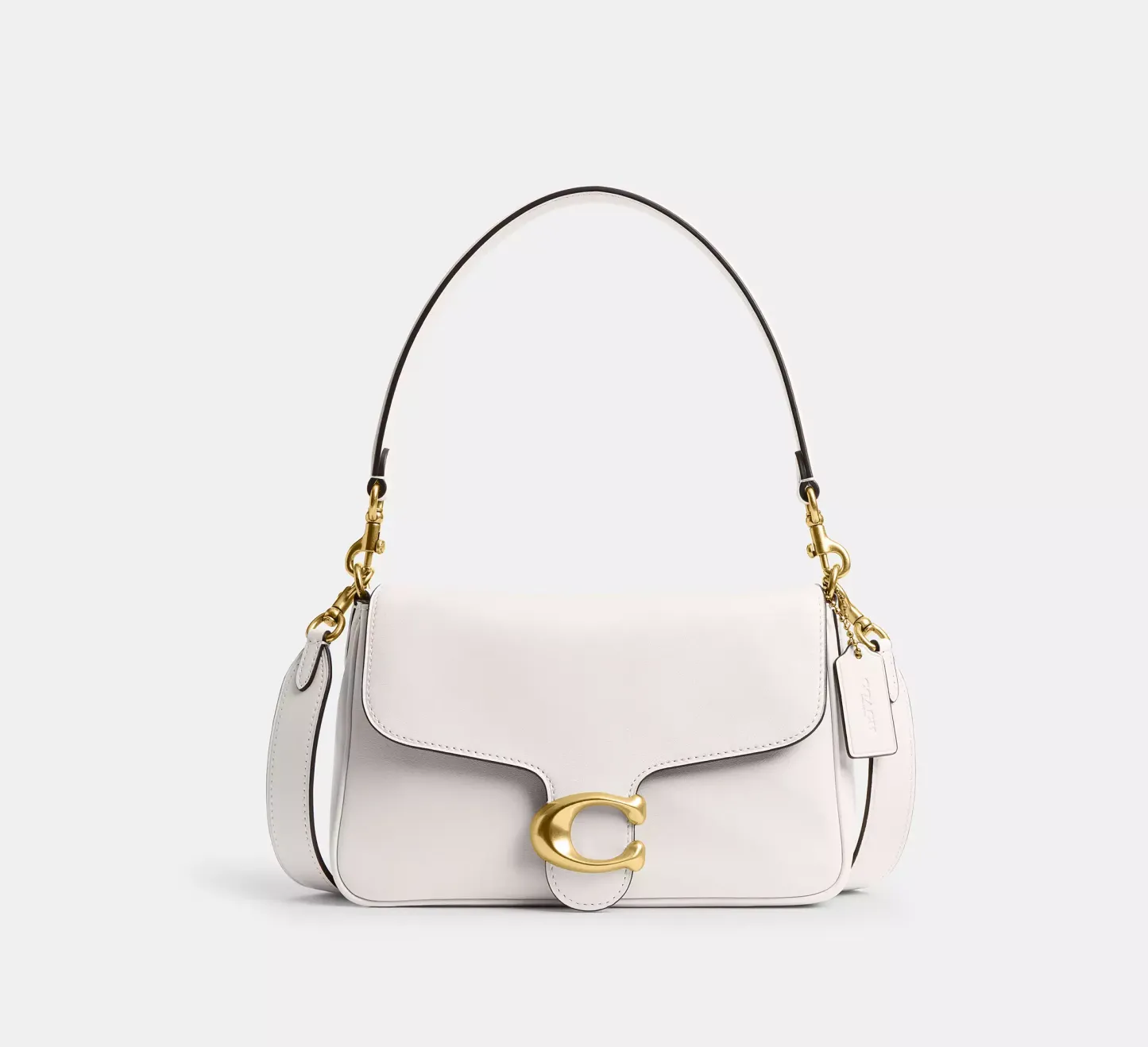 Soft Tabby Shoulder Bag Smooth leather/Brass/Chalk