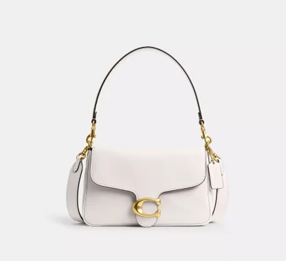 Soft Tabby Shoulder Bag Smooth leather/Brass/Chalk