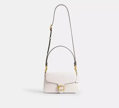 Soft Tabby Shoulder Bag Smooth leather/Brass/Chalk