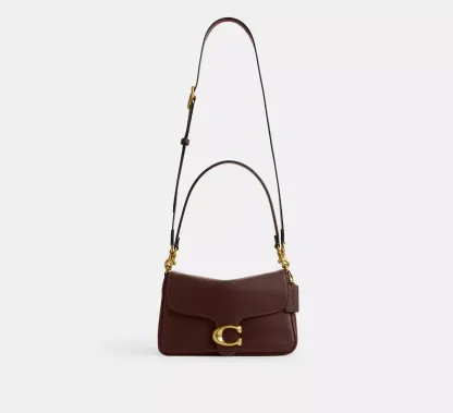 Soft Tabby Shoulder Bag Smooth leather/Brass/Maple